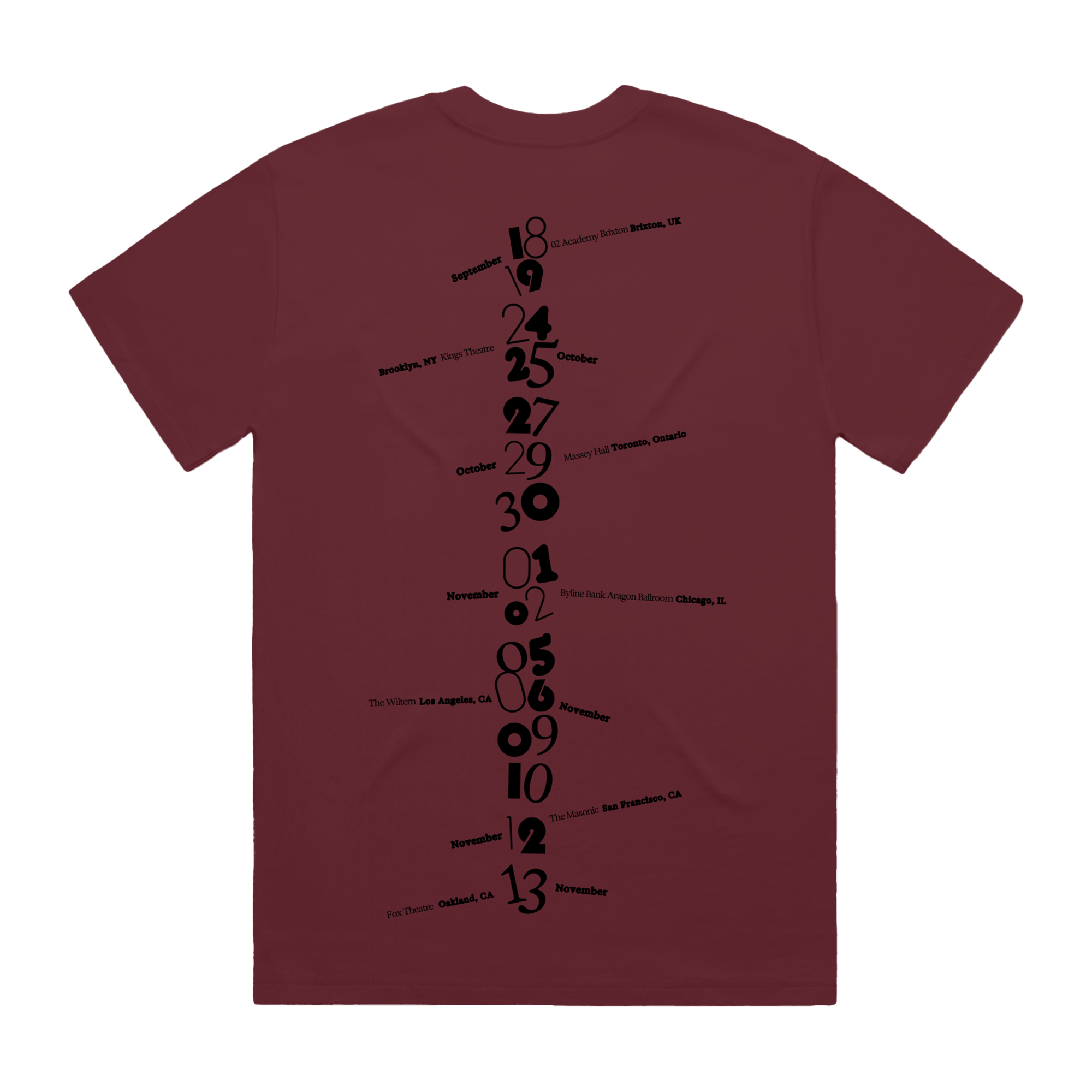 2025 North America Tour Tee